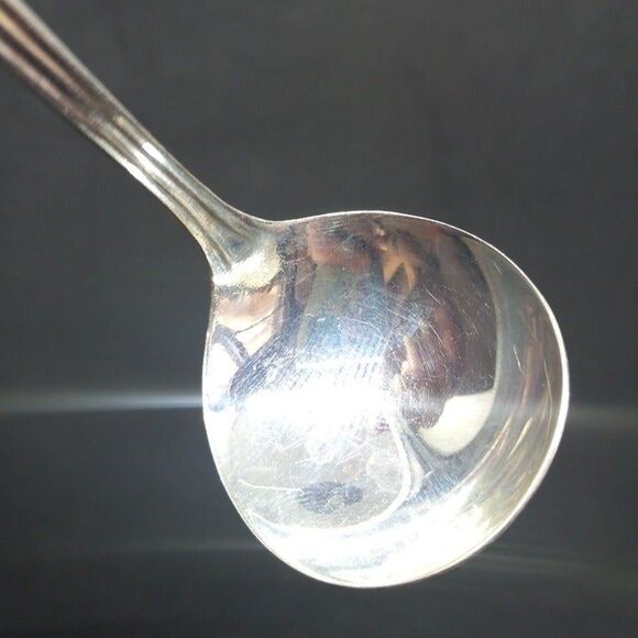 Pesa Alpaca Plateado Mexican Silverplate Sauce Ladle-Vintage-No Monogram-Vtg - Picture 5 of 6